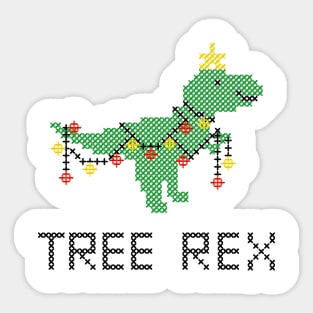 Tree Rex Christmas Dino Sticker